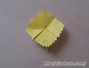 B　簡単！折り紙遊び★たんぽぽの折り方_html_15bad645
